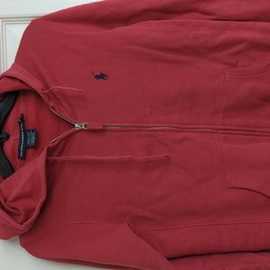 Ralph Lauren zip hoodie, mauve pink, size small
